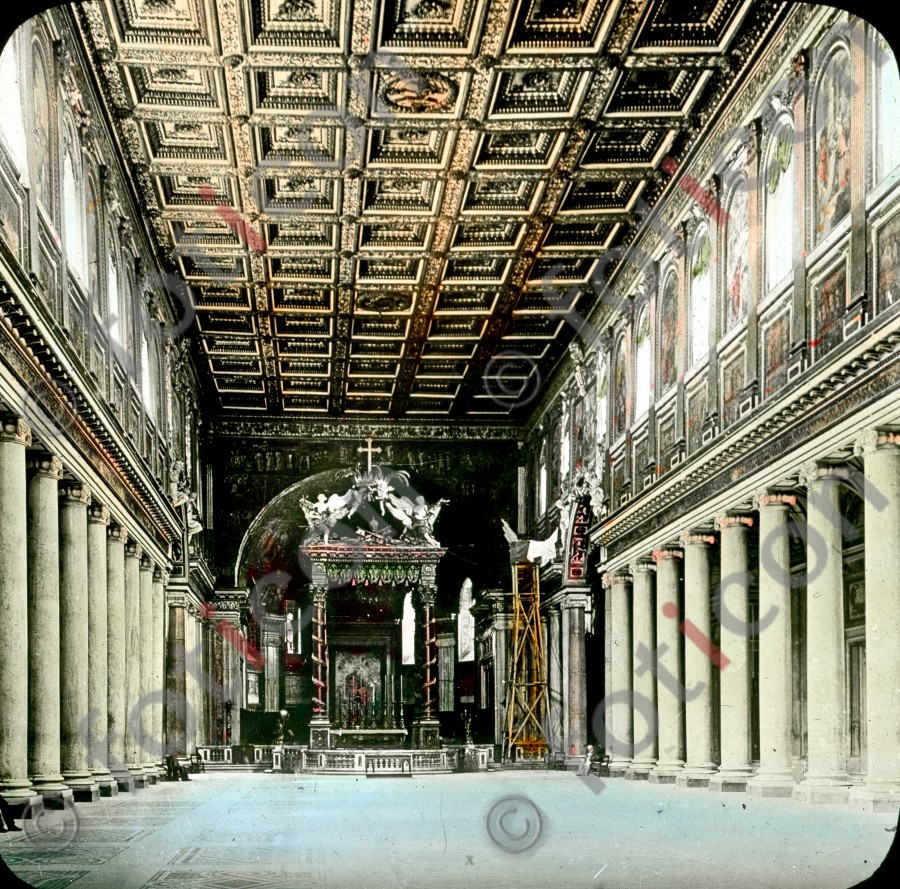 Maria Maggiore, Inneres | Maria Maggiore, the Interior - Foto foticon-simon-037-026.jpg | foticon.de - Bilddatenbank für Motive aus Geschichte und Kultur